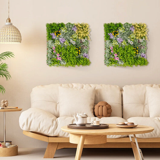 20" x 20" 3D Hanging Succulents with 10 Types of Mixed Faux Plants for Balcony Home W2B