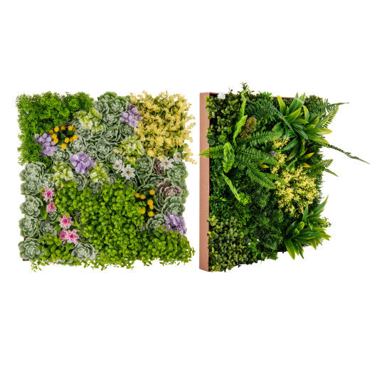 20" x 20" 3D Hanging Succulents with 10 Types of Mixed Faux Plants for Balcony Home W2B