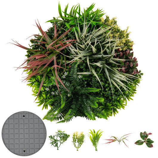 2 Pack Square Framed Artificial Foliage Wall Art W2B