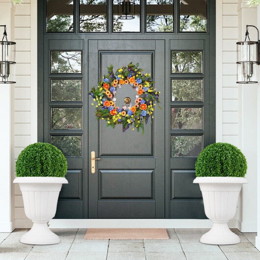 18 inch Tall Vintage Planters Set of 2 with Pedestal Base and Pre-marked Drain Hole-Bronze W2B