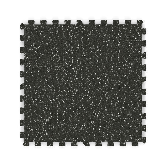 0.79 inch Thick Rubber Top Exercise Mat 48 Sq Ft with Boarders