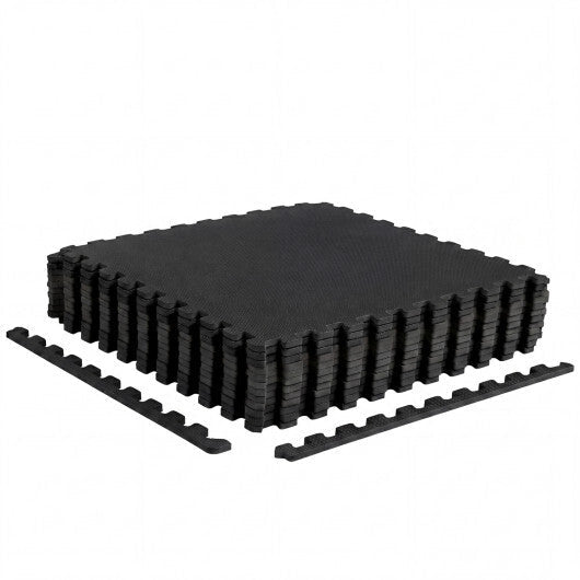 12 Pack Non-Slip Protective Interlocking EVA Foam Floor Tiles-Multicolor W2B