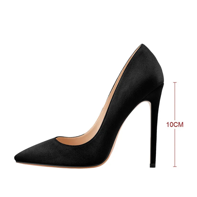 Onlymaker Women Pumps Pointed Toe Slip-On Thin Heels Patent Leather Party Wedding Office Lady Big Size Shoes Pi-Mart