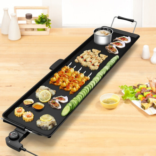 35 Inch Electric Griddle with Healthy Cooking and Easy Maintenance