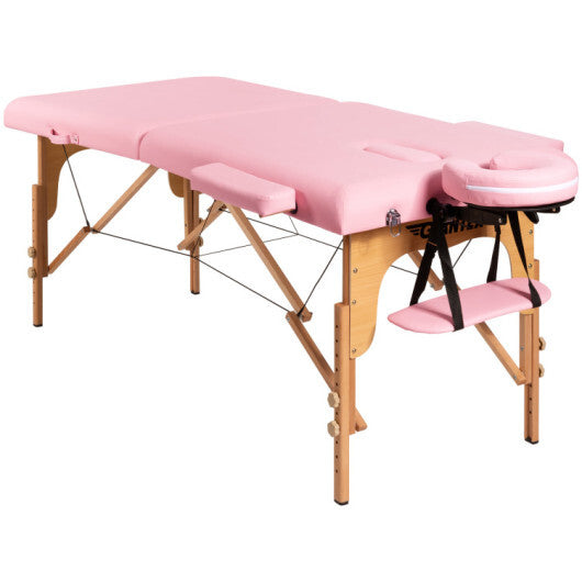 Height Adjustable Facial Spa Bed with Carry Case W2B