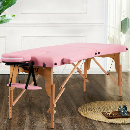 Height Adjustable Facial Spa Bed with Carry Case W2B