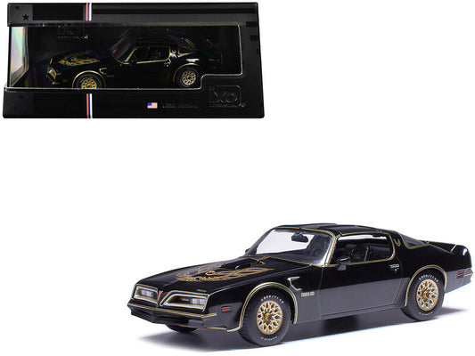 1977 Pontiac Trans Am Starlight Black with Hood Graphics 1/43 Diecast Model by IXO Models IXO
