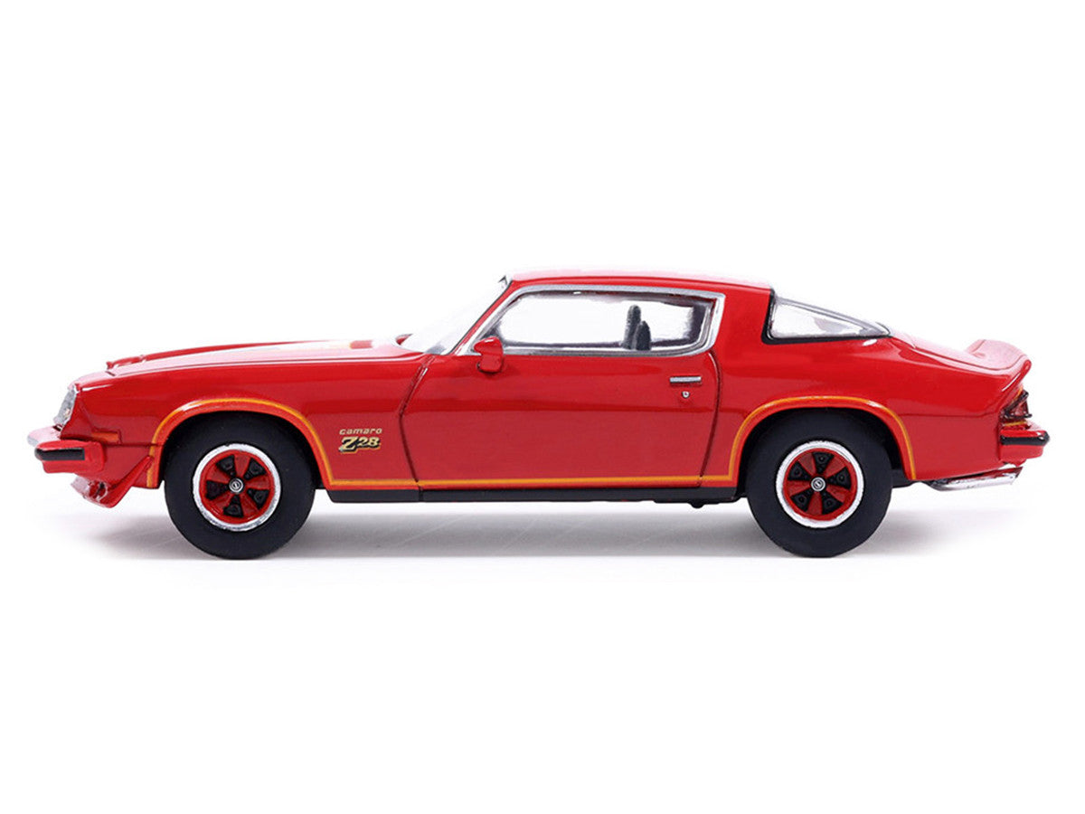 1977 Chevrolet Camaro Z28 Red with Hood Stripes 1/64 Diecast Model by IXO Models IXO