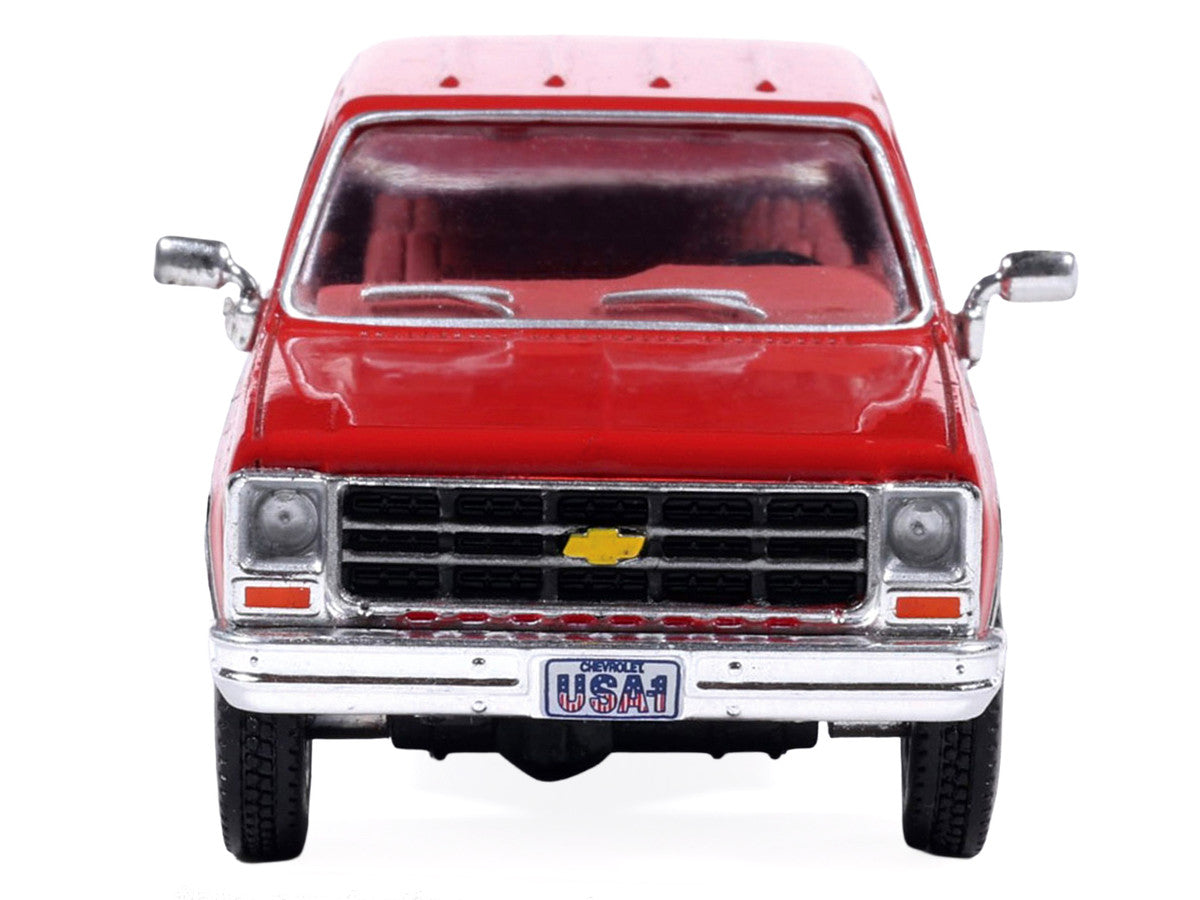 1979 Chevrolet Scottsdale K20 Pickup Truck Carmine Red Two-Tone 1/64 Diecast Model by IXO Models IXO