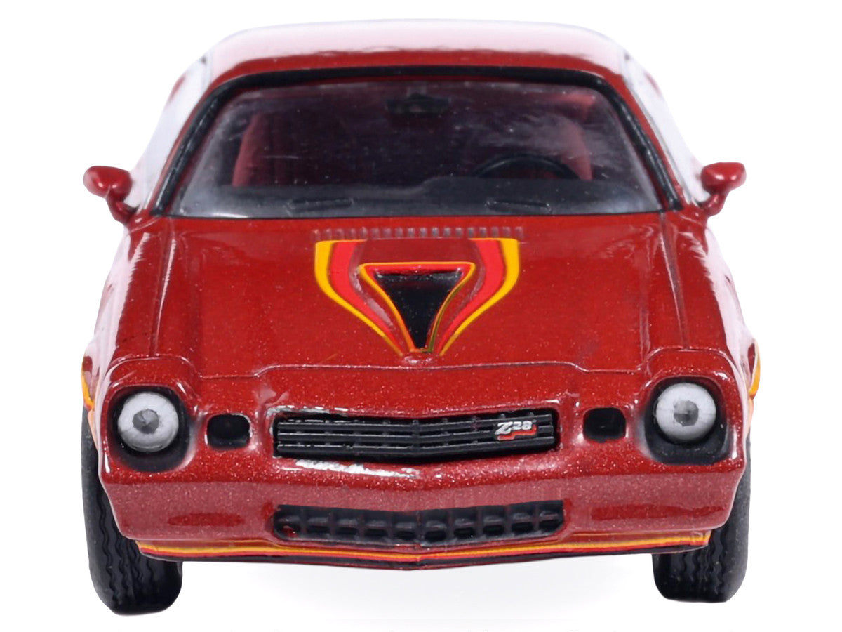 1978 Chevrolet Camaro Z28 Carmine Red Metallic with Red Interior 1/64 Diecast Model Car by IXO Models IXO
