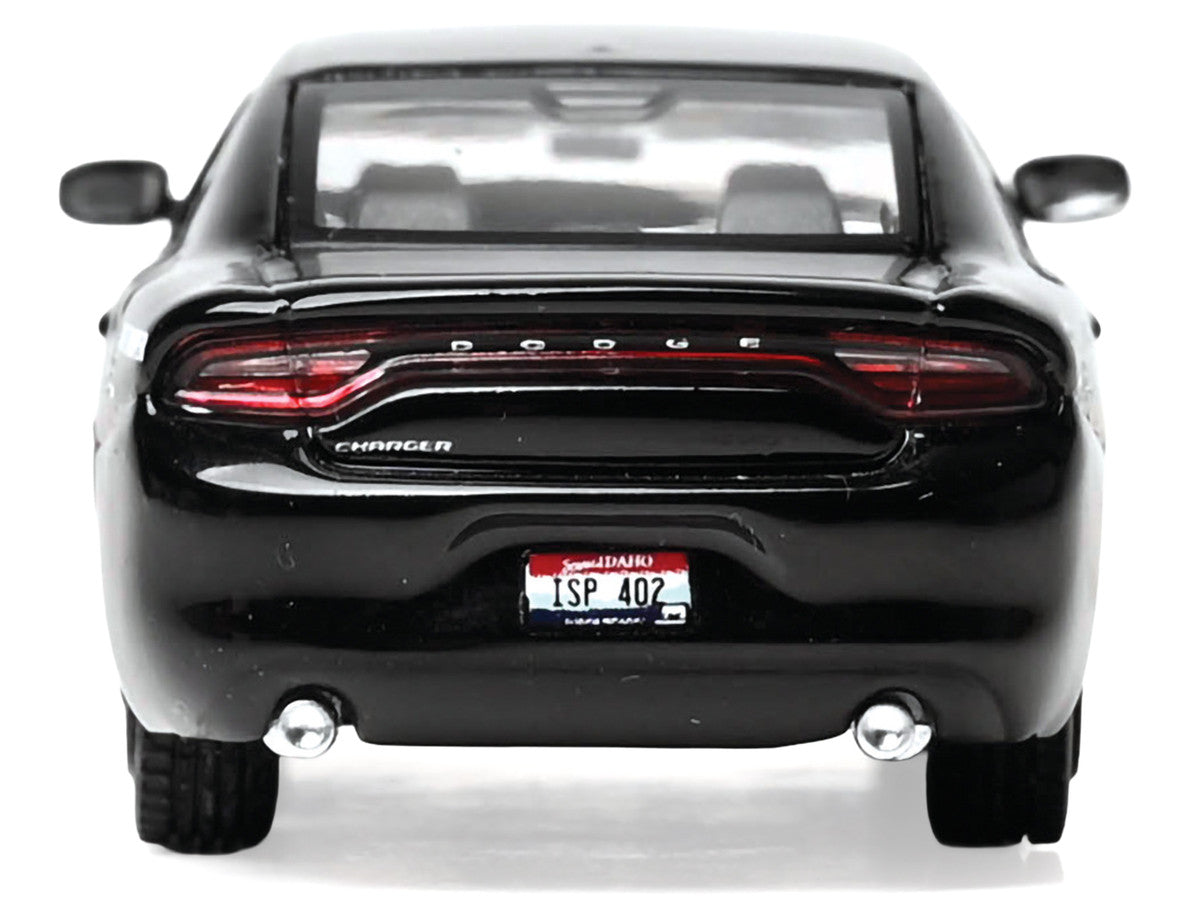 2023 Dodge Charger Pursuit "Idaho State Police" Black with White Stripes 1/64 Diecast Model by IXO Models-3