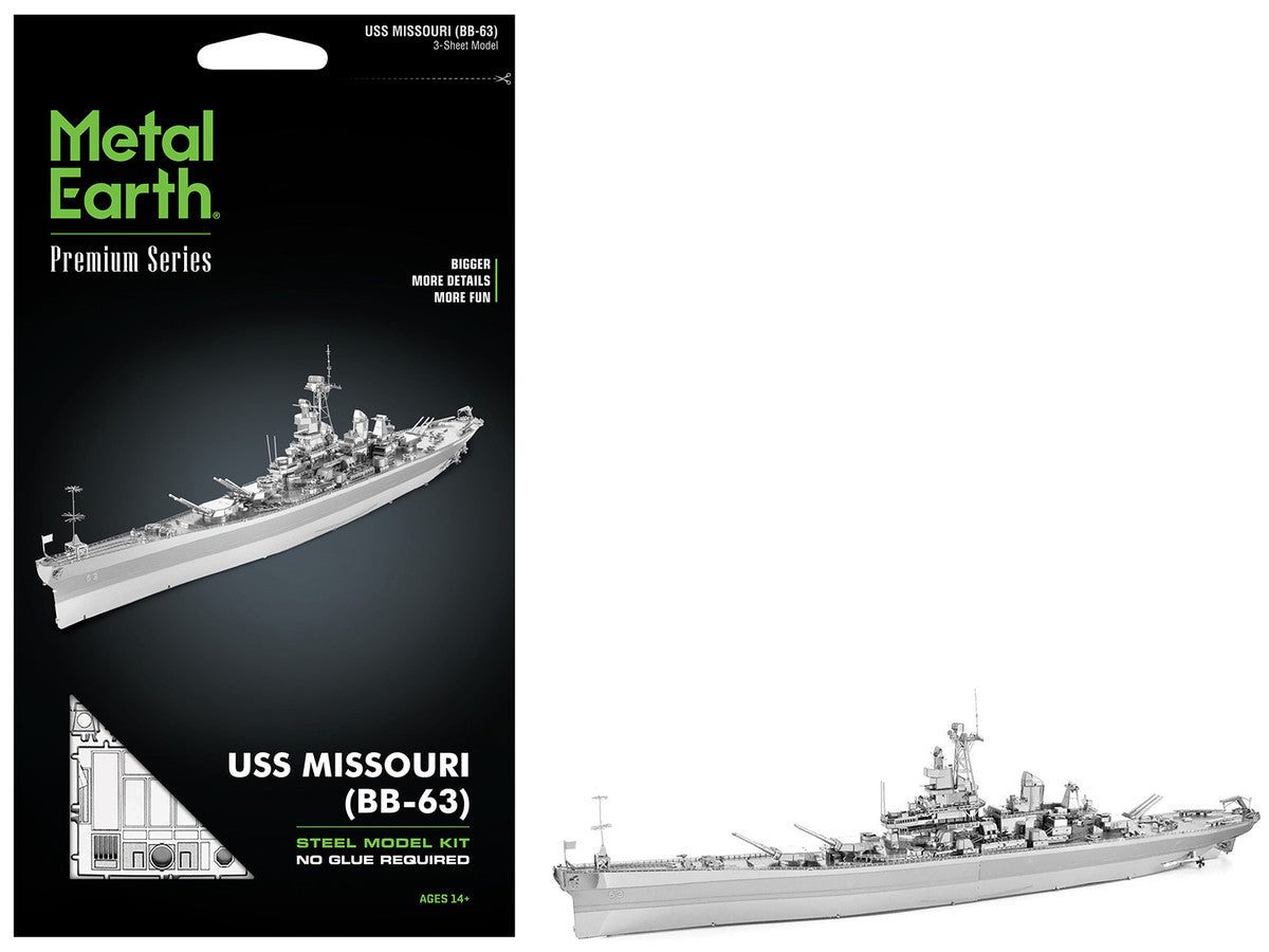 Model Kit USS Missouri (BB-63) Navy Battleship (Challenging Difficulty) Steel Model by Metal Earth-4
