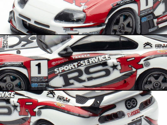 Toyota Supra (JZA80) RZ RHD (Right Hand Drive) #1 "Sport Service RSR" White with Graphics "Malaysia Exclusive" 1/64 Diecast Model Car by Ignition Model Ignition Model