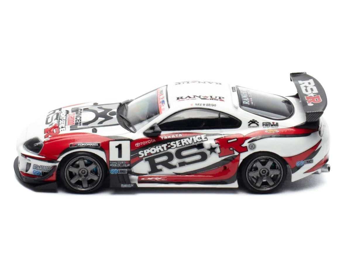 Toyota Supra (JZA80) RZ RHD (Right Hand Drive) #1 "Sport Service RSR" White with Graphics "Malaysia Exclusive" 1/64 Diecast Model Car by Ignition Model Ignition Model
