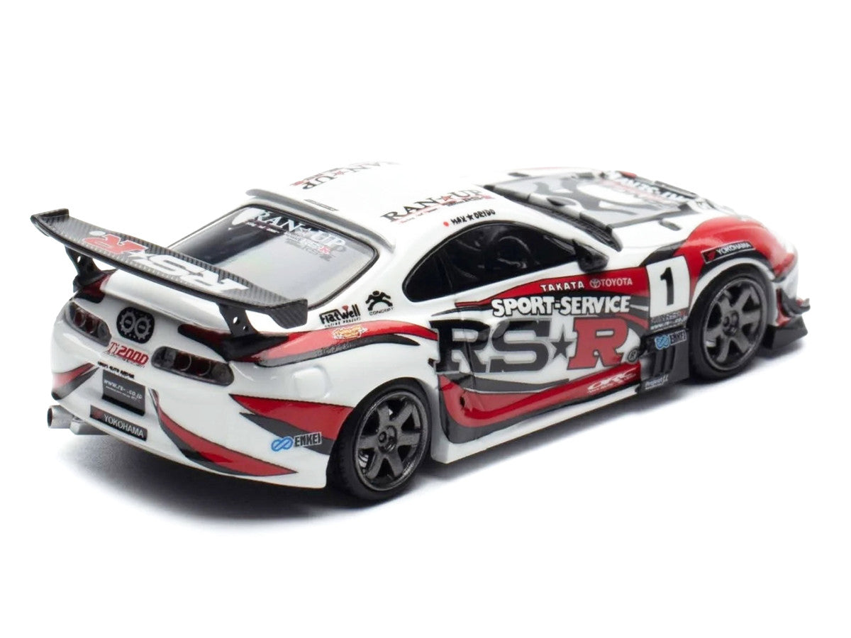 Toyota Supra (JZA80) RZ RHD (Right Hand Drive) #1 "Sport Service RSR" White with Graphics "Malaysia Exclusive" 1/64 Diecast Model Car by Ignition Model Ignition Model