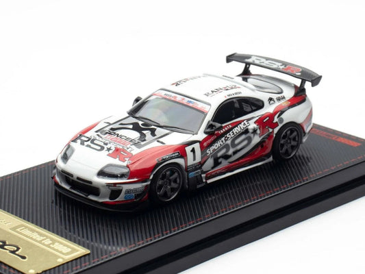 Toyota Supra (JZA80) RZ RHD (Right Hand Drive) #1 "Sport Service RSR" White with Graphics "Malaysia Exclusive" 1/64 Diecast Model Car by Ignition Model Ignition Model