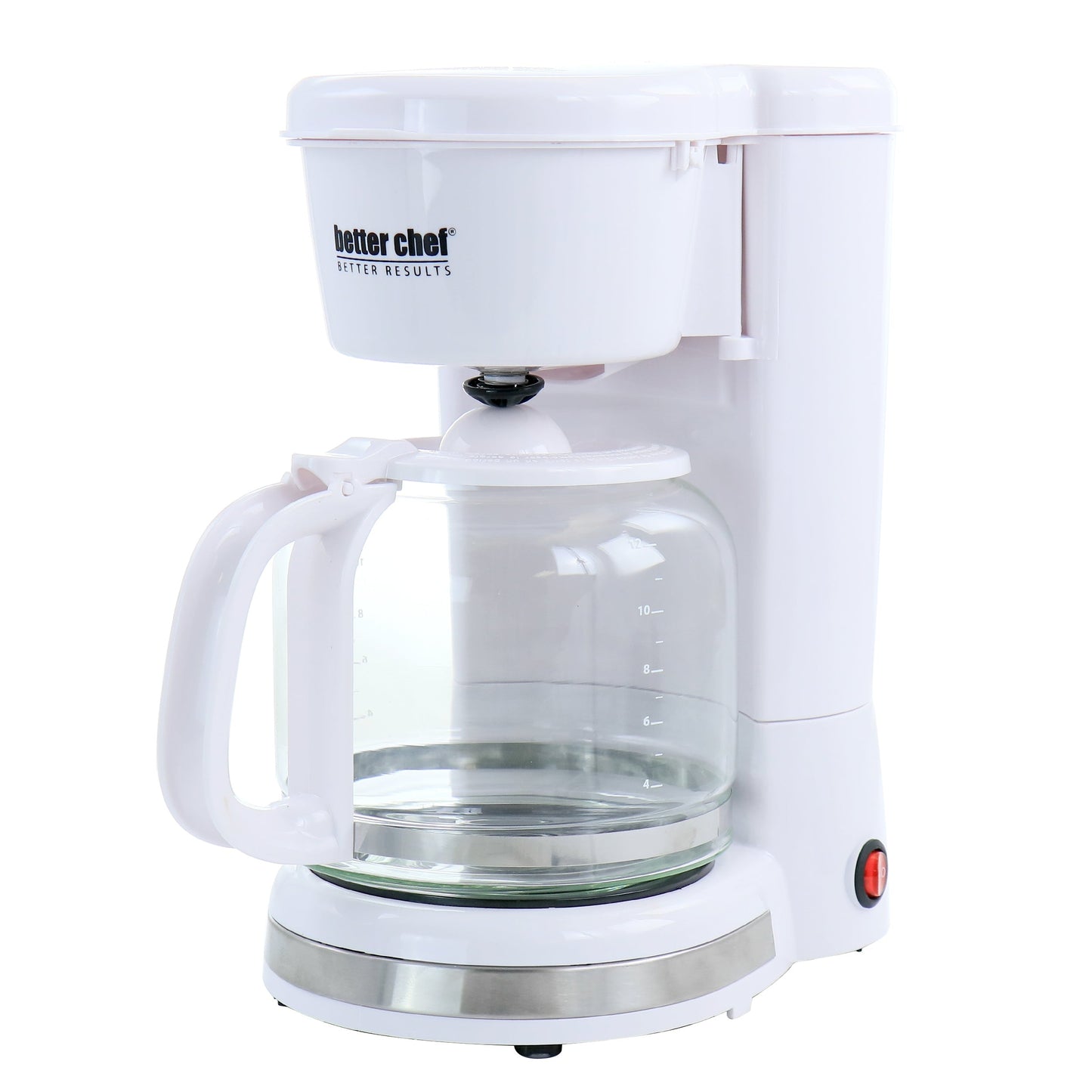 Better Chef 12 Cup 900 Watt Coffee Maker in White W2B