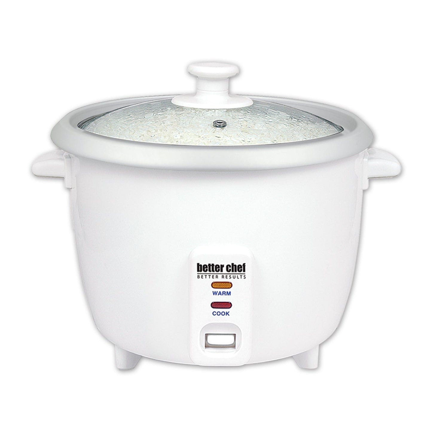 Better Chef IM-400 8-Cup (16-Cups Cooked) Automatic Rice Cooker in White W2B