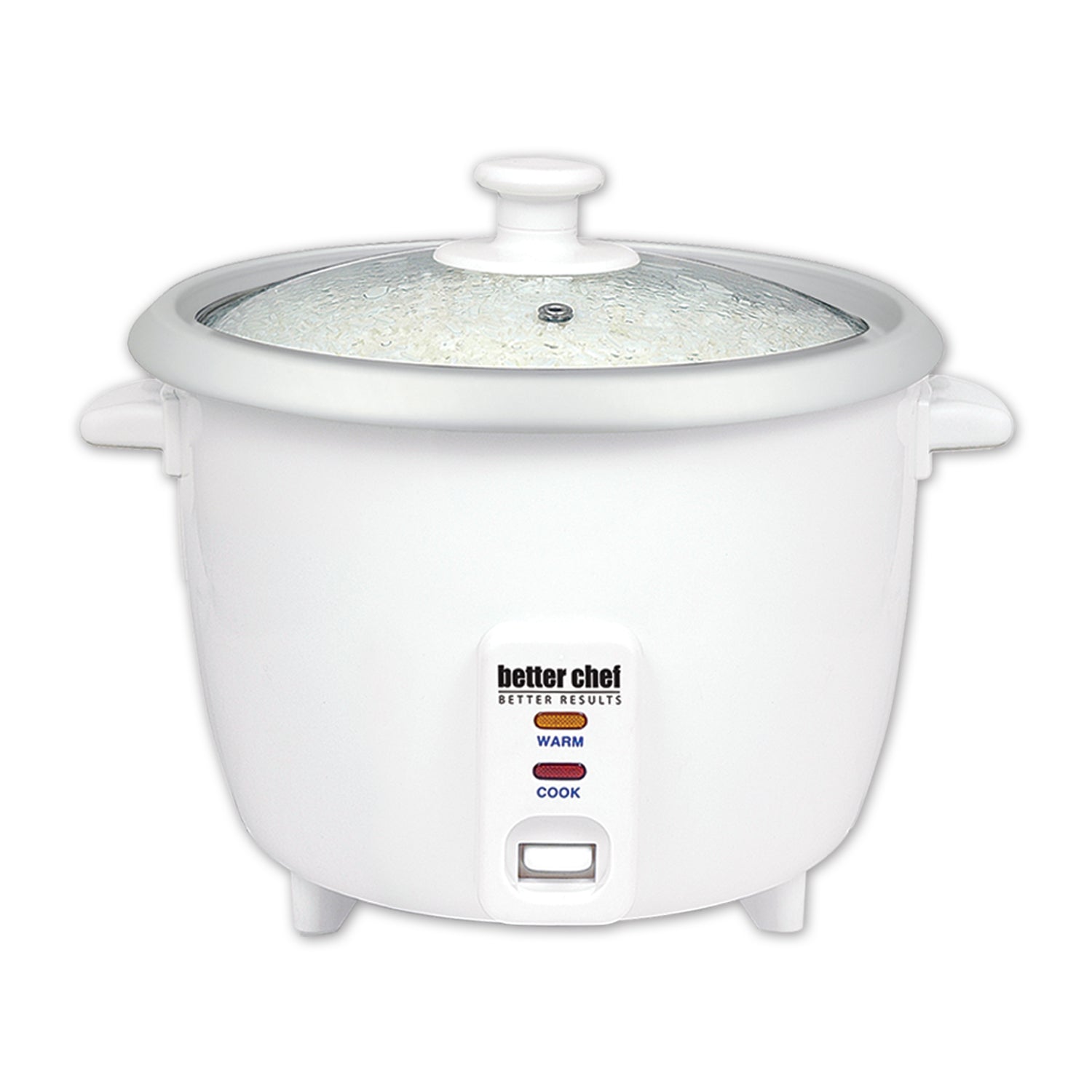 Better Chef IM-400 8-Cup (16-Cups Cooked) Automatic Rice Cooker in White W2B