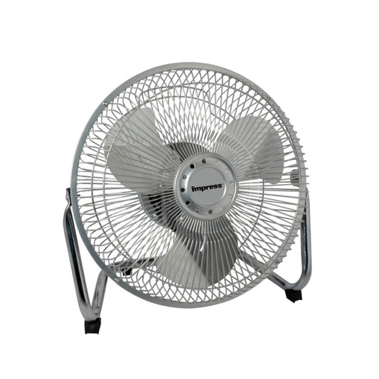 Impress 9-Inch All Metal High Velocity Fan Silver Finish W2B