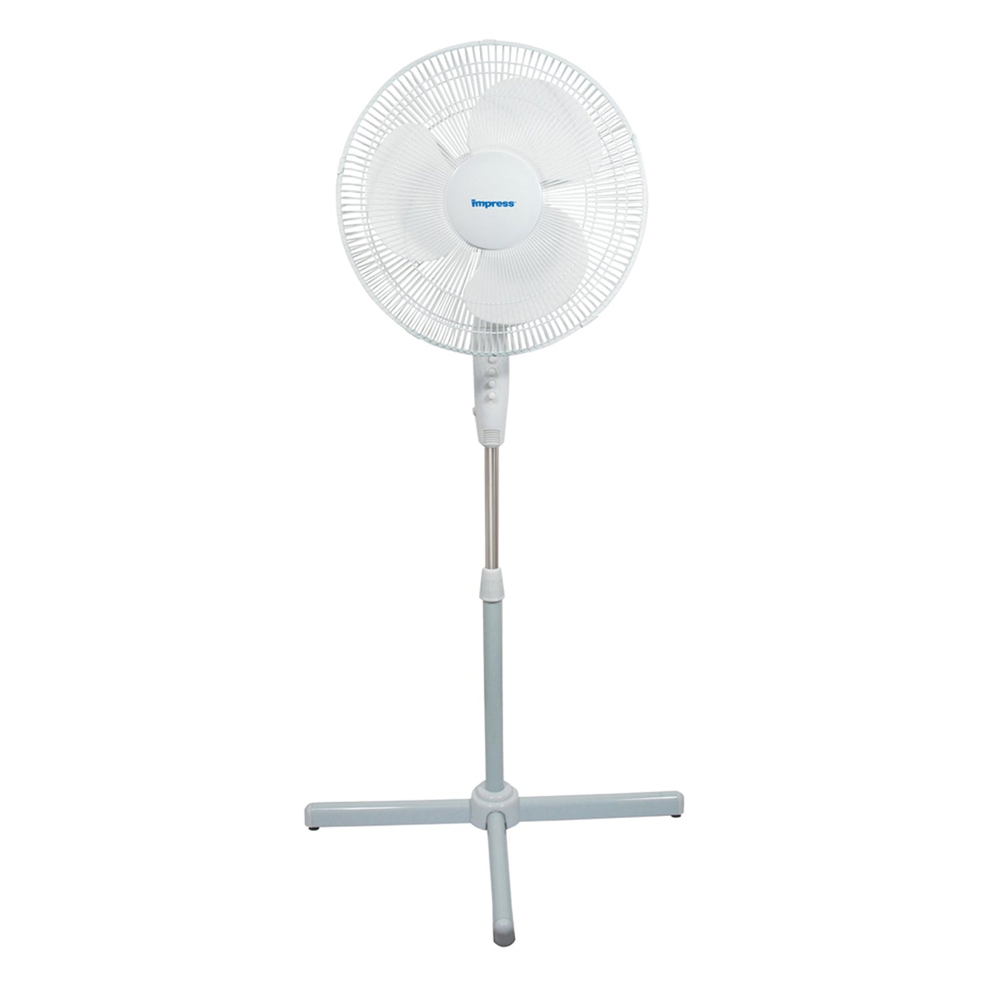 Impress Handi-Fan 16 Inch Oscillating Stand Fan in White W2B