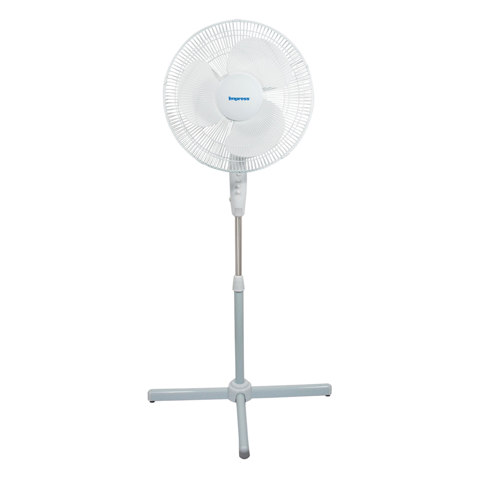 Impress Handi-Fan 16 Inch Oscillating Stand Fan in White W2B