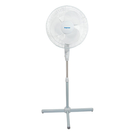 Impress Handi-Fan 16 Inch Oscillating Stand Fan in White W2B