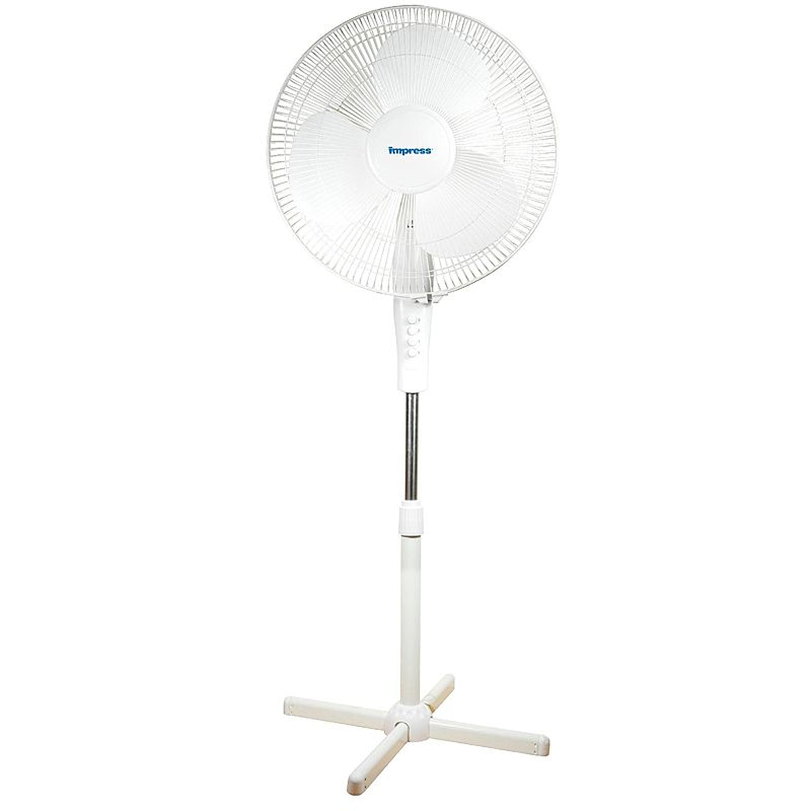 Impress 16" Oscillating Stand Fan (white) IM-724W W2B