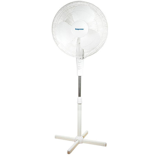 Impress 16" Oscillating Stand Fan (white) IM-724W W2B
