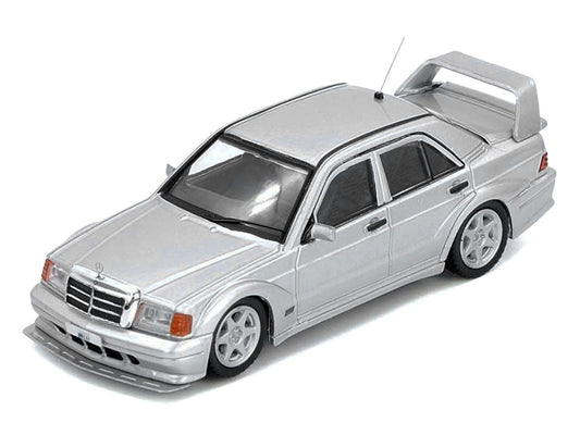 Mercedes-Benz 190E 2.5-16 Evolution II Silver Metallic 1/64 Diecast Model Car by Inno Models-1