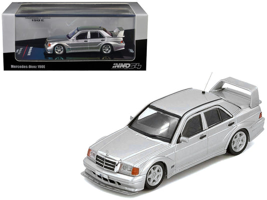 Mercedes-Benz 190E 2.5-16 Evolution II Silver Metallic 1/64 Diecast Model Car by Inno Models-0