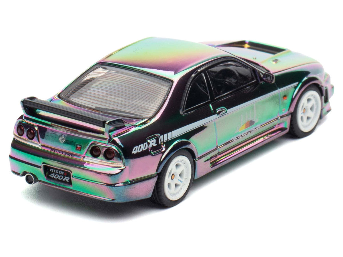 Nissan Skyline GT-R (R33) Nismo 400R RHD (Right Hand Drive) Chameleon "Tokyo Auto Salon Kuala Lumpur First Edition" 1/64 Diecast Model Car by Inno Models-1