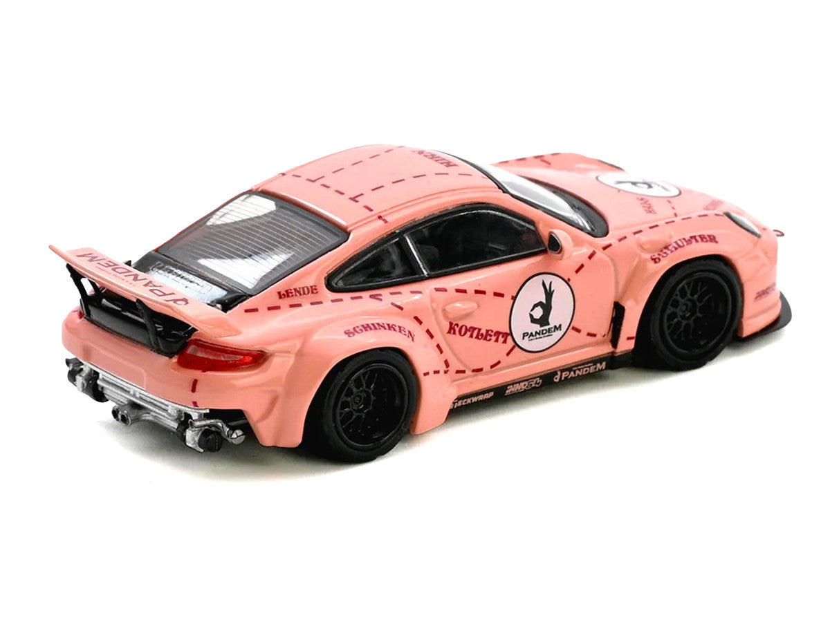 Pandem 997 "Pink Pig" Pink with Graphics 1/64 Diecast Model Car by Inno Models Inno Models