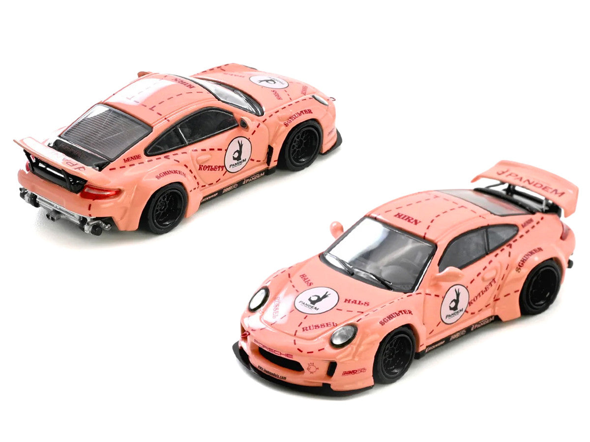 Pandem 997 "Pink Pig" Pink with Graphics 1/64 Diecast Model Car by Inno Models Inno Models