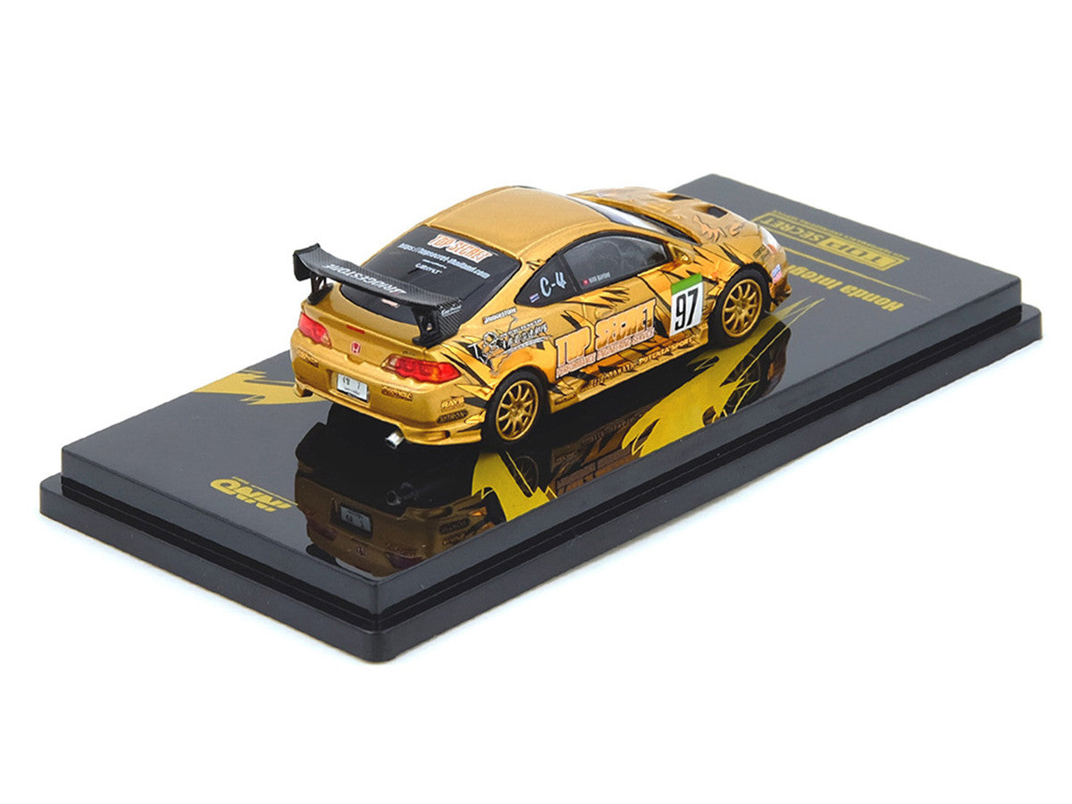 Honda Integra Type R (DC5) RHD (Right Hand Drive) #97 "Top Secret Thailand" Gold Metallic with Graphics "Honda Fest Thailand 2025"1/64 Diecast Model Car by Inno Models Inno Models