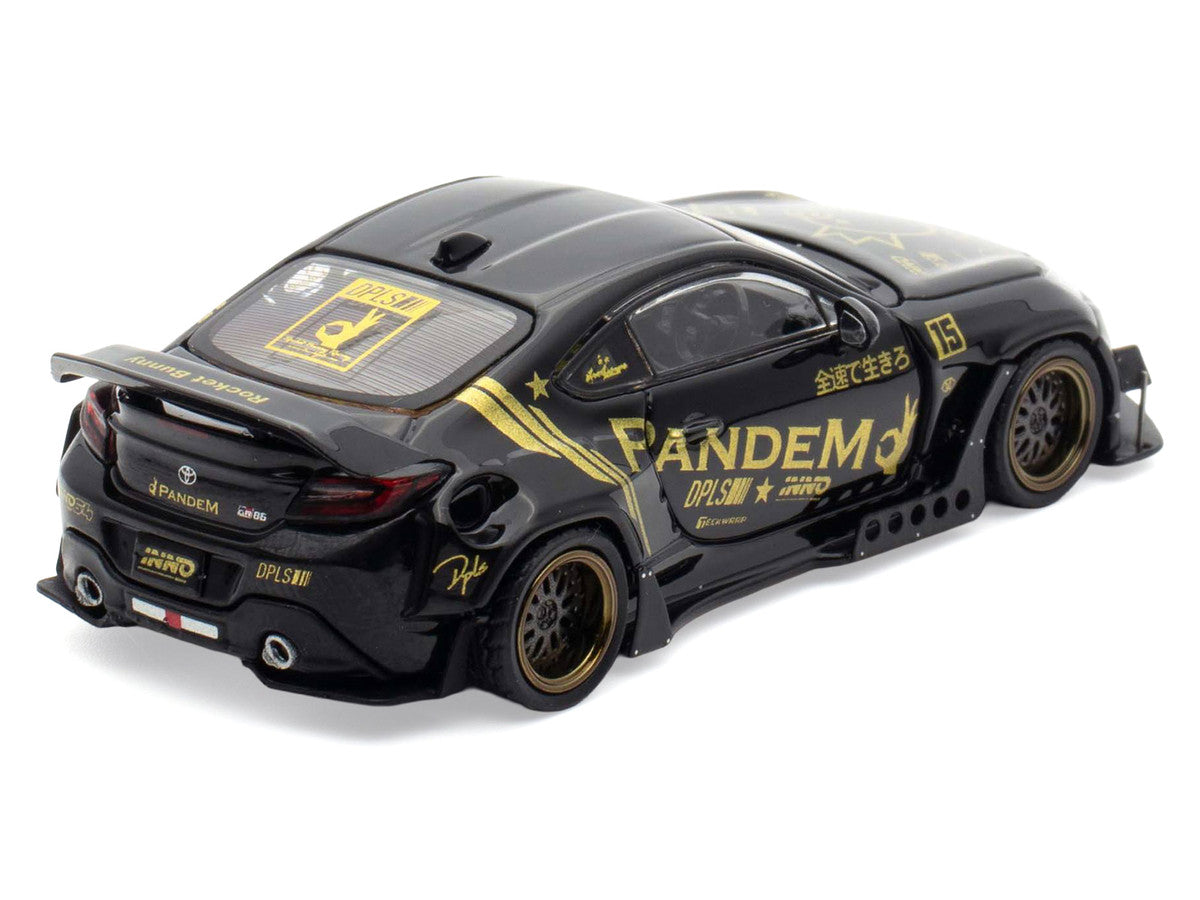 Toyota GR86 "Pandem" RHD (Right Hand Drive) Black with Gold Graphics "Hobby Expo China 2025 Event Exclusive" 1/64 Diecast Model Car by Inno Models-0