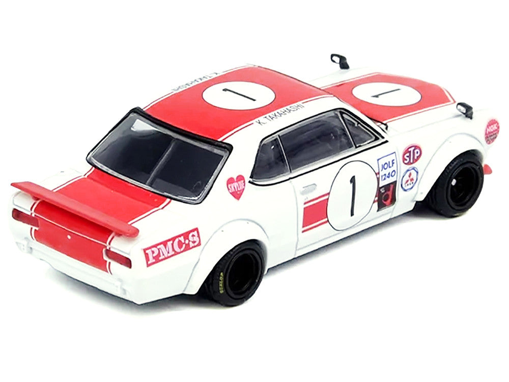 Nissan Skyline 2000 GT-R (KPGC10) #1 RHD (Right Hand Drive) Takahashi Kinimitsu "Fuji Masters 250km" (1971) 1/64 Diecast Model Car by Inno Models Inno Models