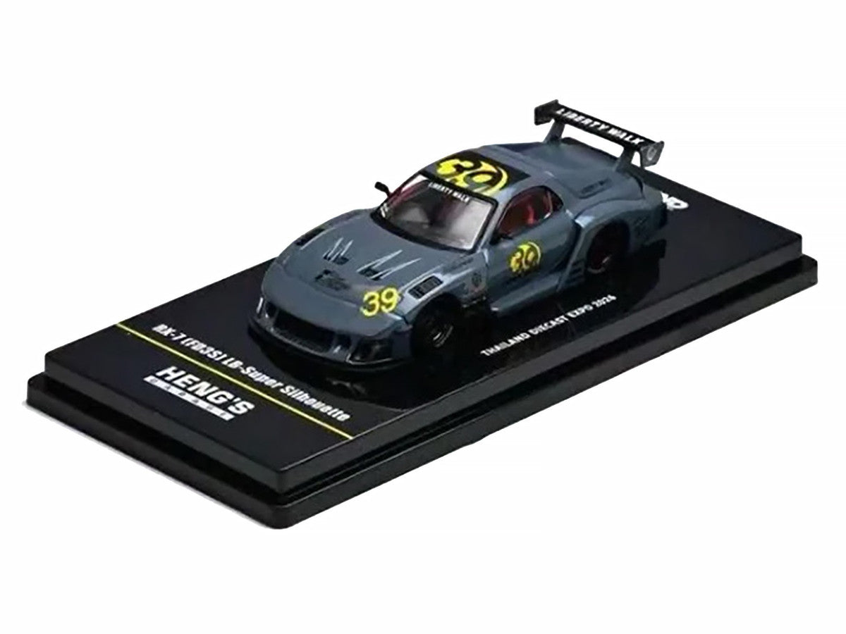 Mazda RX7 (FD3S) LB-Super Silhouette RHD (Right Hand Drive) #39 "Heng's Garage" Gray "Thailand Diecast Expo 2026 Event Edition" 1/64 Diecast Model Car by Inno Models Inno Models