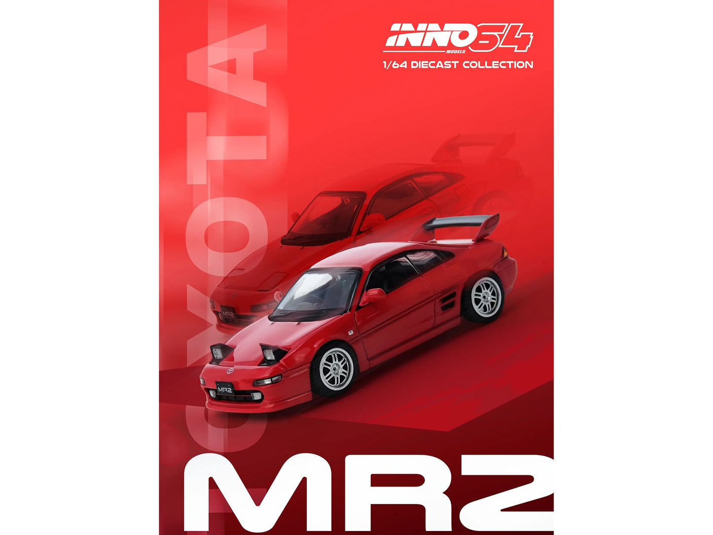 Toyota MR2 (SW20) RHD (Right Hand Drive) Red 1/64 Diecast Model Car by Inno Models