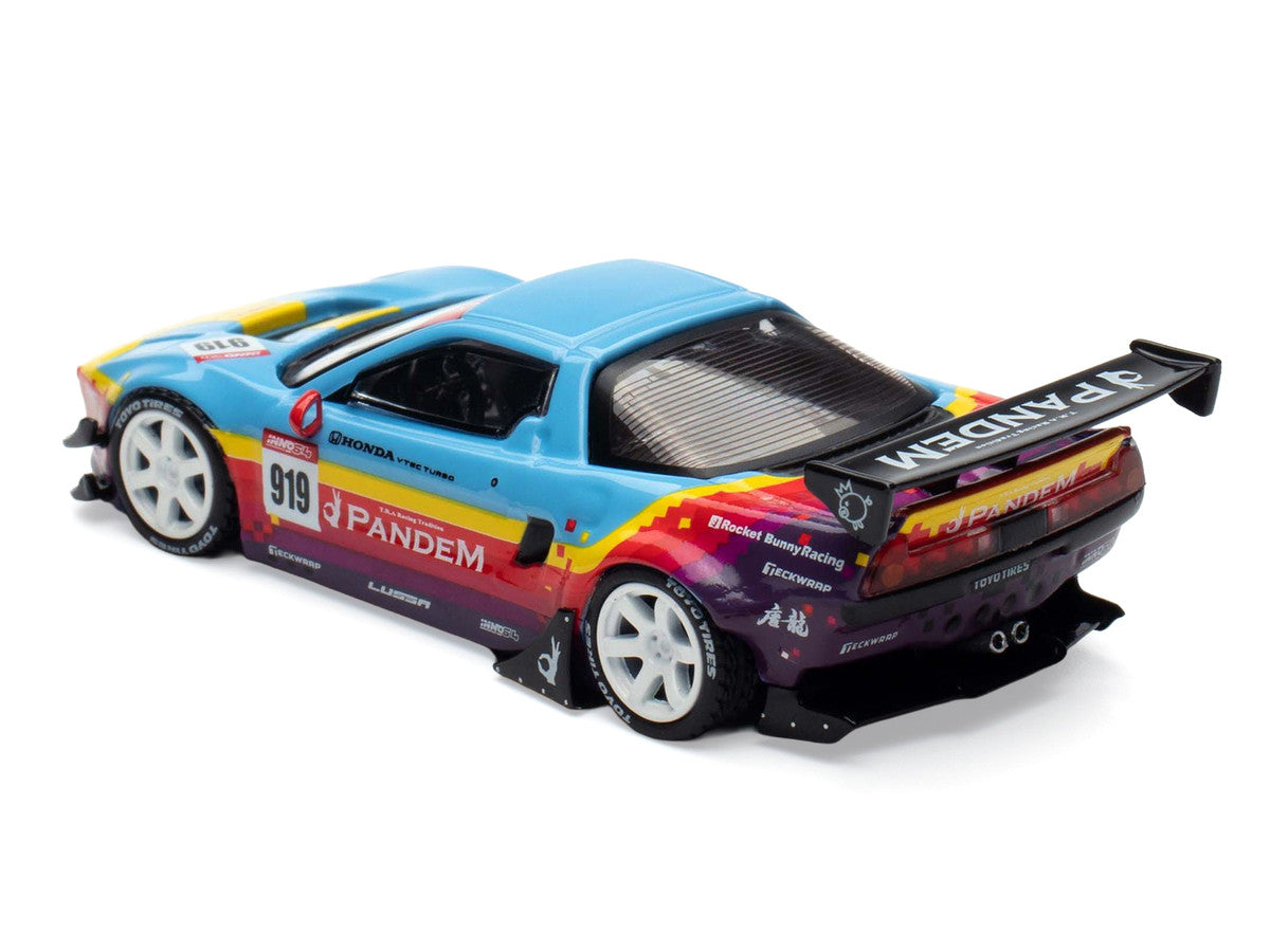 Honda NSX (NA1) #919 "Pandem Rocket Bunny" Light Blue with Graphics "APA XPO 2025 Event Edition" 1/64 Diecast Model Car by Inno Models-2