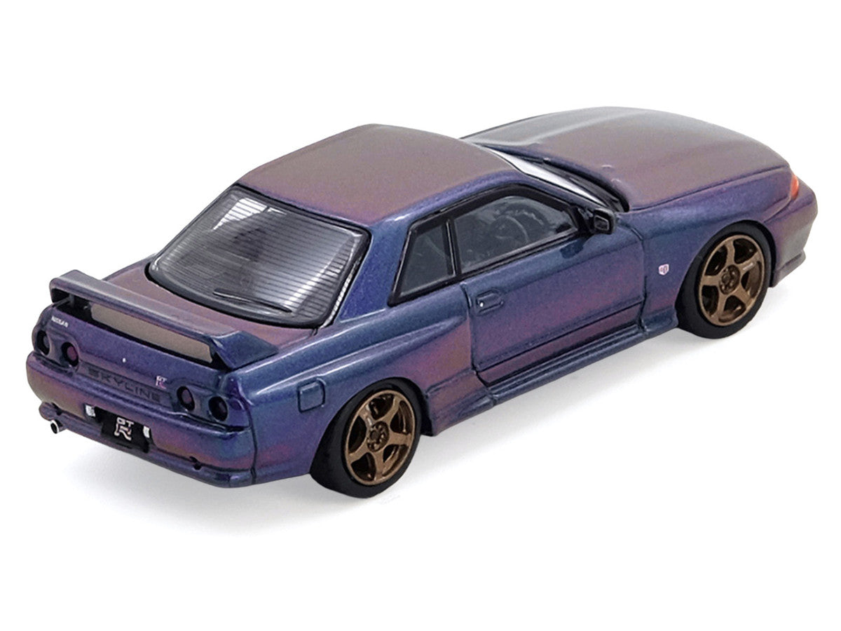 Nissan Skyline GT-R (R32) RHD (Right Hand Drive) Midnight Purple Metallic "Australian Special Edition" 1/64 Diecast Model Car by Inno Models-0