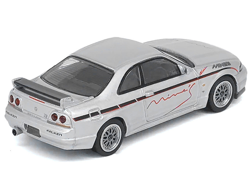 Nissan Skyline GT-R N1 (R33) RHD (Right Hand Drive) "Tuned by Mine's" Silver 1/64 Diecast Model Car by Inno Models Inno Models