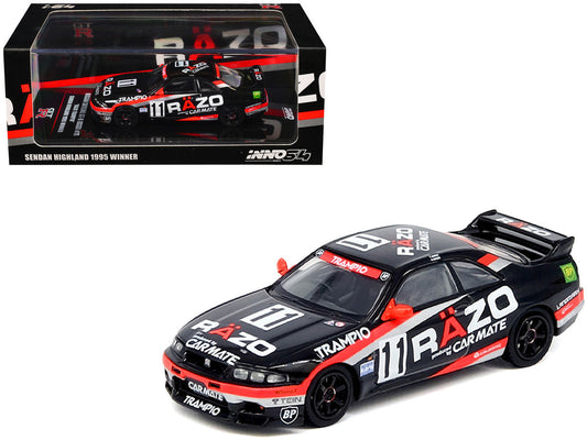 Nissan Skyline GT-R (R33) RHD (Right Hand Drive) #11 "Razo Trampio" N1 Super Endurance Series "Sedan Highland" (1995) 1/64 Diecast Model Car by Inno Models Inno Models