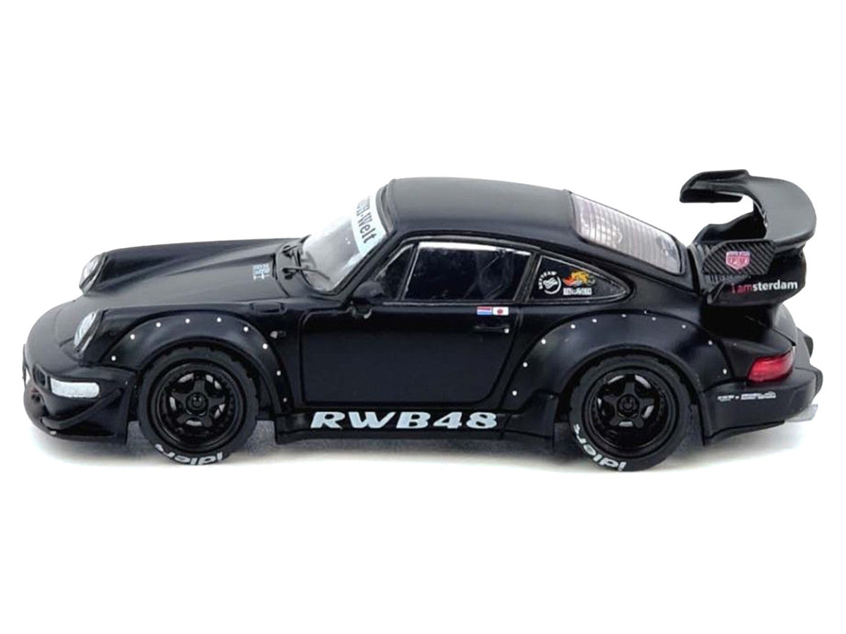 RWB 964 Matt Black 1/64 Diecast Model Car by Inno Models Inno Models