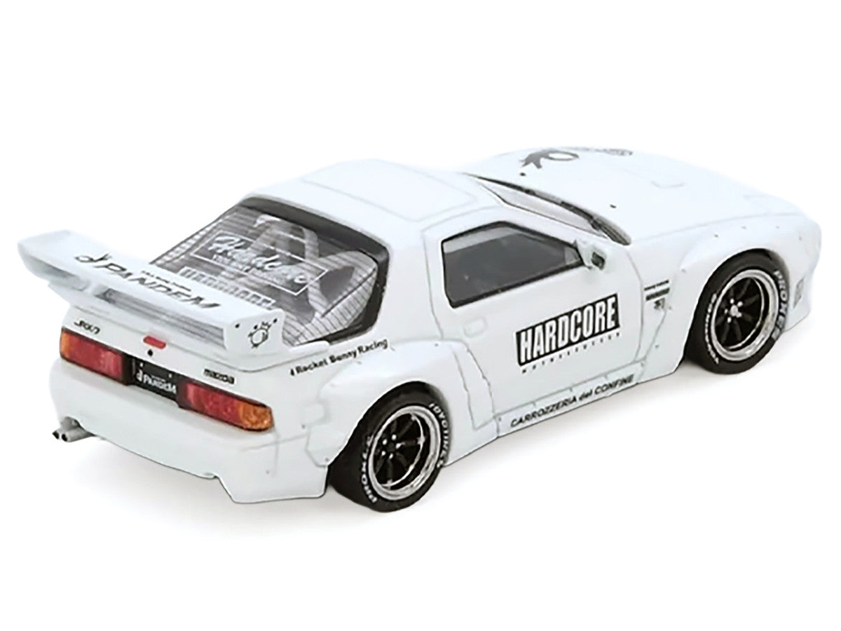 Mazda RX7 (FC3S) "Pandem Aero" Widebody Kit White with Graphics 1/64 Diecast Model Car by Inno Models Inno Models