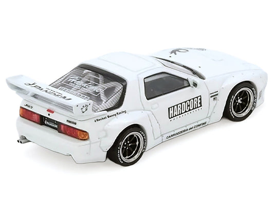 Mazda RX7 (FC3S) "Pandem Aero" Widebody Kit White with Graphics 1/64 Diecast Model Car by Inno Models Inno Models
