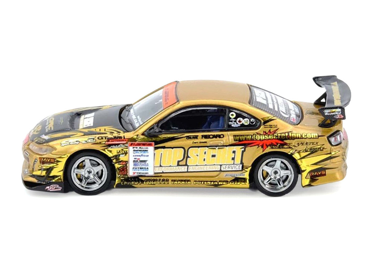 Nissan "Top Secret" Silvia (S15) RHD (Right Hand Drive) Ryuji Miki - Champion "D1 Grand Prix" (2004) 1/64 Diecast Model Car by Inno Models Inno Models
