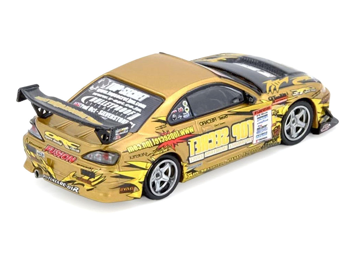 Nissan "Top Secret" Silvia (S15) RHD (Right Hand Drive) Ryuji Miki - Champion "D1 Grand Prix" (2004) 1/64 Diecast Model Car by Inno Models Inno Models