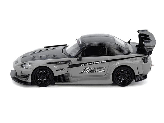 Honda S2000 RHD (Right Hand Drive) "J's Racing" Gray with Carbon Hood and Top "Hong Kong Toycar Salon 2025 Event Edition" 1/64 Diecast Model Car by Inno Models-0