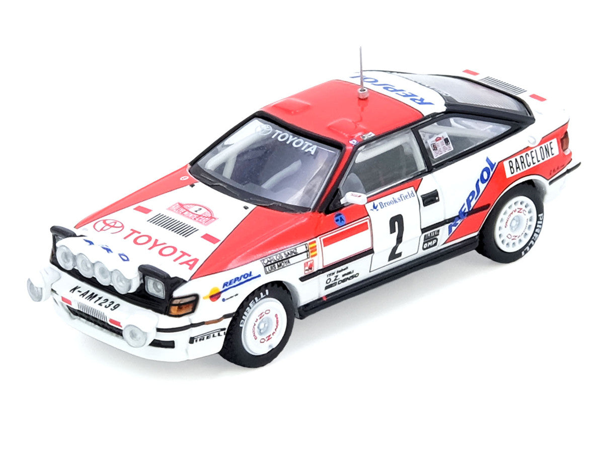 Toyota Celica GT-Four (ST165) #2 Carlos Sainz - Luis Moya Winner "Rally Monte Carlo" (1991) 1/64 Diecast Model Car by Inno Models Inno Models